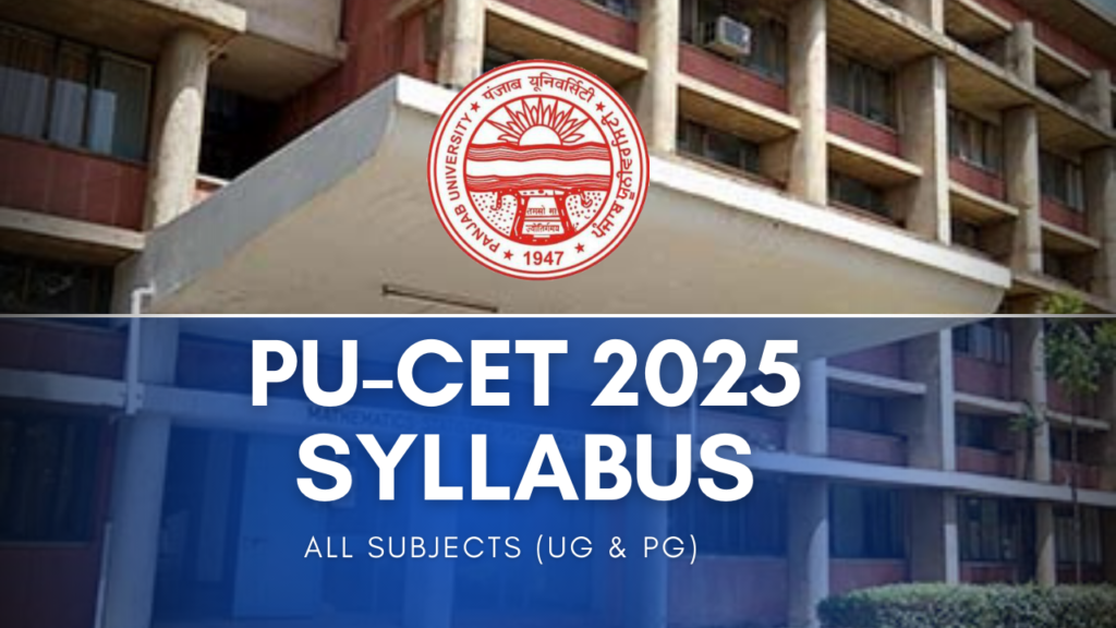 PU CET 2025 Syllabus